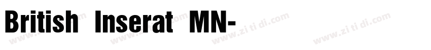 British Inserat MN字体转换